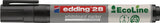 EDDING Whiteboardmarker 28 EcoLine schwarz, Rundspitze 1,5-3 mm, 10er Pack
