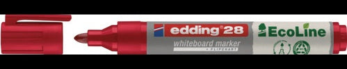 EDDING Whiteboardmarker 28 EcoLine schwarz, Rundspitze 1,5-3 mm, 10er Pack
