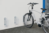 WSM Fahrradklemmbügel 90° verzinkt für Wandbefestigung – 1 Radstand, Ø 12 mm