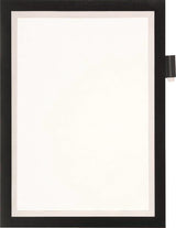 DURABLE Magnetrahmen DIN A4 schwarz selbstklebend, Front offen – Magnetische Vorderseite für schnellen Informationswechsel
