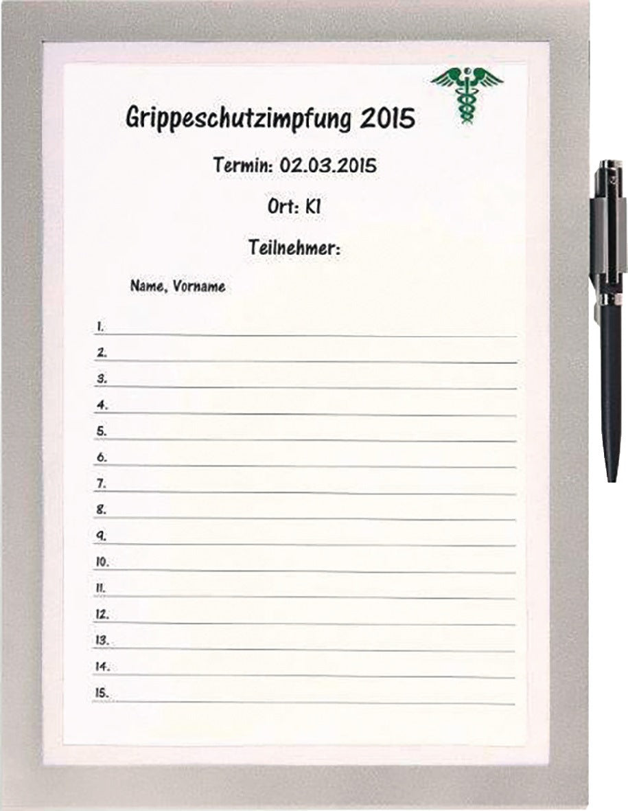 DURABLE Magnetrahmen DIN A4 schwarz selbstklebend, Front offen – Magnetische Vorderseite für schnellen Informationswechsel