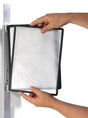 DURABLE Wandhalter für 5 Sichttafeln mit Profilrahmen – Magnetischer Metallhalter für Maschinen