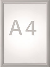 MAUL Klapprahmen DIN A4 aluminium eloxiert – B1 zertifizierter Wechselrahmen