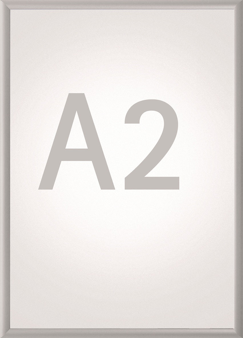 MAUL Klapprahmen DIN A4 aluminium eloxiert – B1 zertifizierter Wechselrahmen