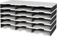 STYRO Sortierablage Trio 15 Fächer Polystyrol grau/schwarz – 723 x 363 x 331 mm