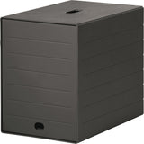 DURABLE Schubladenbox 7 Schubladen mit versenkbarer Frontklappe, anthrazit, H322xB250xT365 mm