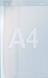 Twinco Solution Wandprospekthalter DIN A4 hoch aus transparentem Acryl