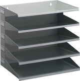 DURABLE Sortierstation 5 Fächer, Stahlblech lichtgrau RAL 7035, 330x360x250 mm