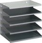 DURABLE Sortierstation 5 Fächer, Stahlblech lichtgrau RAL 7035, 330x360x250 mm