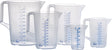 HÜNERSDORFF Messkanne 500 ml Polypropylen transparent mit geschlossenem Griff