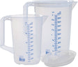 HÜNERSDORFF Messkannenset 1000/2000 ml Polypropylen transparent, Griff geschlossen