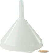 HÜNERSDORFF Trichter 168/17 mm mit Edelstahlsieb, HD-Polyethylen natur, 199 mm hoch