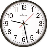 Peweta Funkuhr Ku.weiß D.250mm 1,5V Zahlen – Automatische Zeiteinstellung