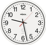 Peweta Funkuhr Ku.weiß D.250mm 1,5V Zahlen – Automatische Zeiteinstellung