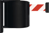 VIA GUIDE Gurtkassette schwarz für Gurtband 12 m rot/weiß zur Wandmontage