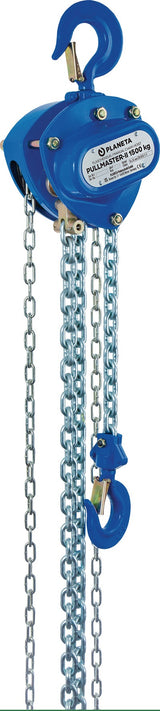 PLANETA Kettenzug Pullmaster-II 1000 kg – kompakter Stirnradflaschenzug mit 3 m Hubhöhe
