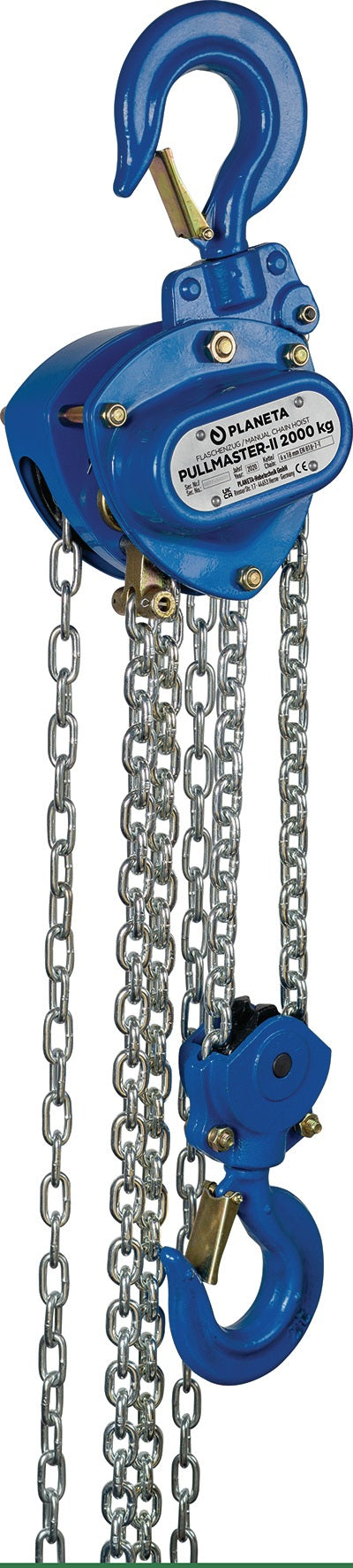 PLANETA Kettenzug Pullmaster-II 1000 kg – kompakter Stirnradflaschenzug mit 3 m Hubhöhe