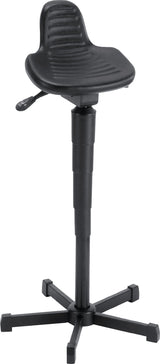 MEY Stehhilfe PU-Schaum mit Rückstütze, höhenverstellbar 610–895 mm, schwarz