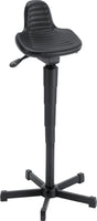 MEY Stehhilfe PU-Schaum mit Rückstütze, höhenverstellbar 610–895 mm, schwarz