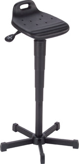 MEY Stehhilfe PU-Schaum mit Rückstütze, höhenverstellbar 610–895 mm, schwarz