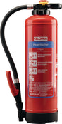 GLORIA Wasserfeuerlöscher 6 kg – wiederaufladbar, Brandklasse 34 A, mit Wandhalter