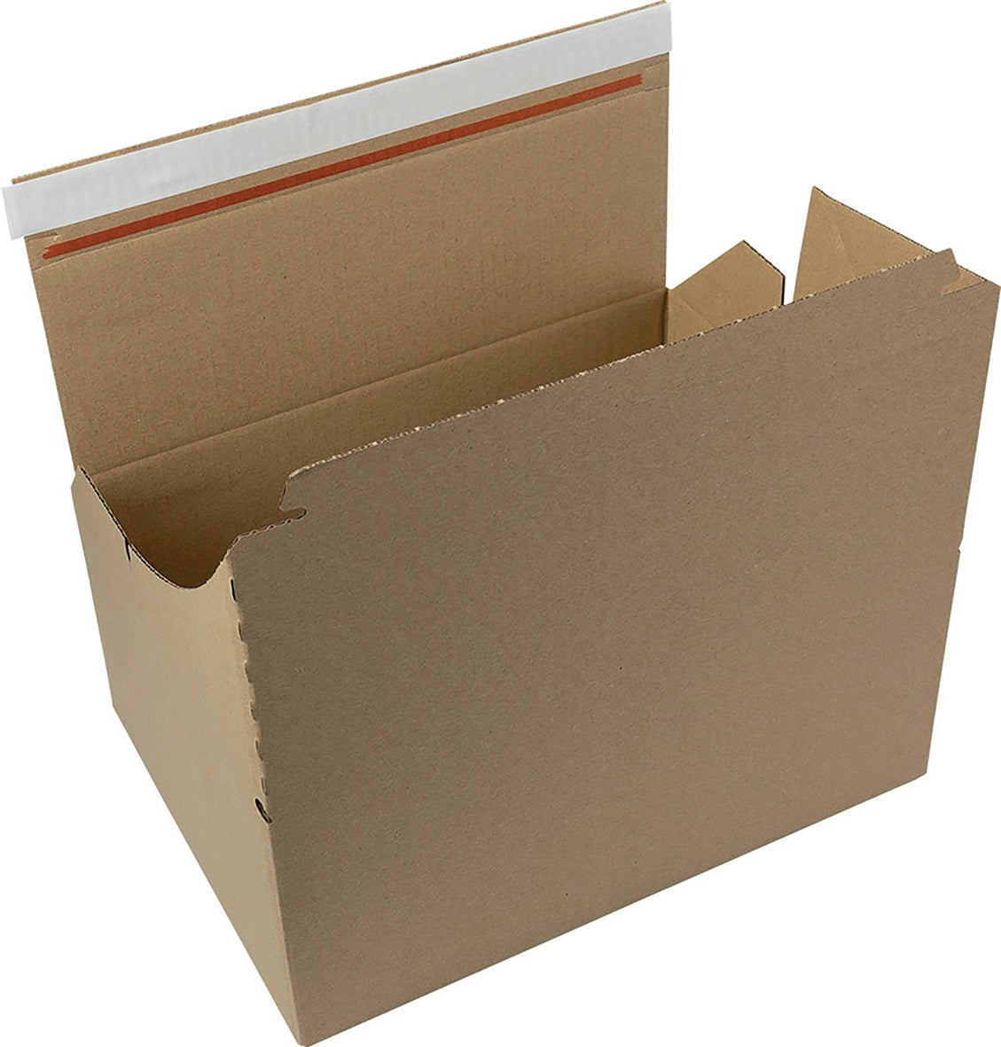 Automatikkarton Wellpappe L237xB140xH147mm einwellig braun von TransPak