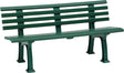 BLOME Parkbank Sylt 3-Sitzer Kunststoff grün 1500x540x740 mm