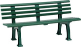 BLOME Parkbank Sylt 3-Sitzer Kunststoff grün 1500x540x740 mm