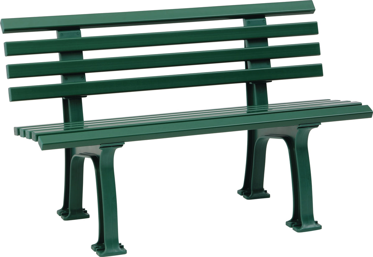 BLOME Parkbank Sylt 3-Sitzer Kunststoff grün 1500x540x740 mm