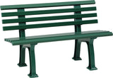 BLOME Parkbank Sylt 3-Sitzer Kunststoff grün 1500x540x740 mm