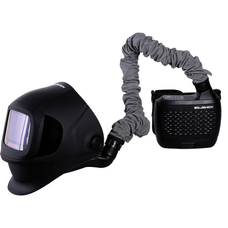 SOLDATECH Schweißerschutzhelm Automatik-Schweißhelm mit Absaugung, Schweißhelm mit Frischluftzufuhr SideClearPlus - EWH5F
