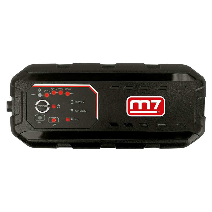 M7 Power-Werkzeuge - Automatisches Ladegerät 12/24V 7Ah BC122407