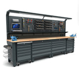 Bullram Profi Werkbank mit 20 Schubladen 3700 × 730 × 2005 mm – WBG07