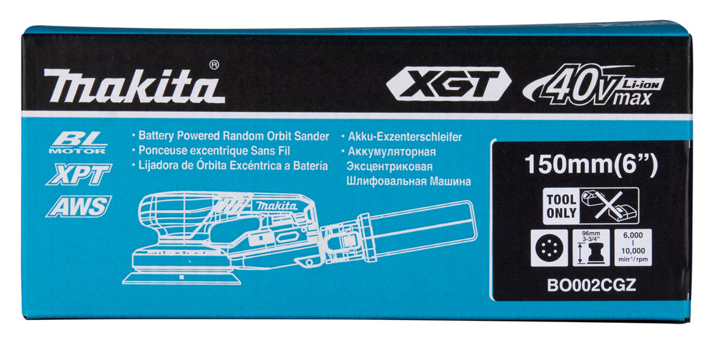 Makita Akku-Exzenterschleifer – XPT, AWS, bürstenlos, konstante Drehzahl - BO002CGZ