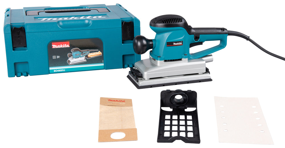Makita Schwingschleifer | 330 W Motor, 115 x 229 mm Schleifteller & variabler Drehzahlregelung - BO4900VJ