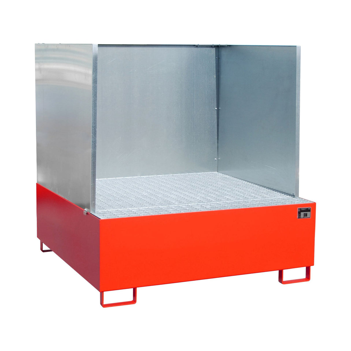 BAUER Südlohn Auffangwanne Typ AW 800/SW RAL 3000 Feuerrot - Art.-Nr. 4402-22-2000-2