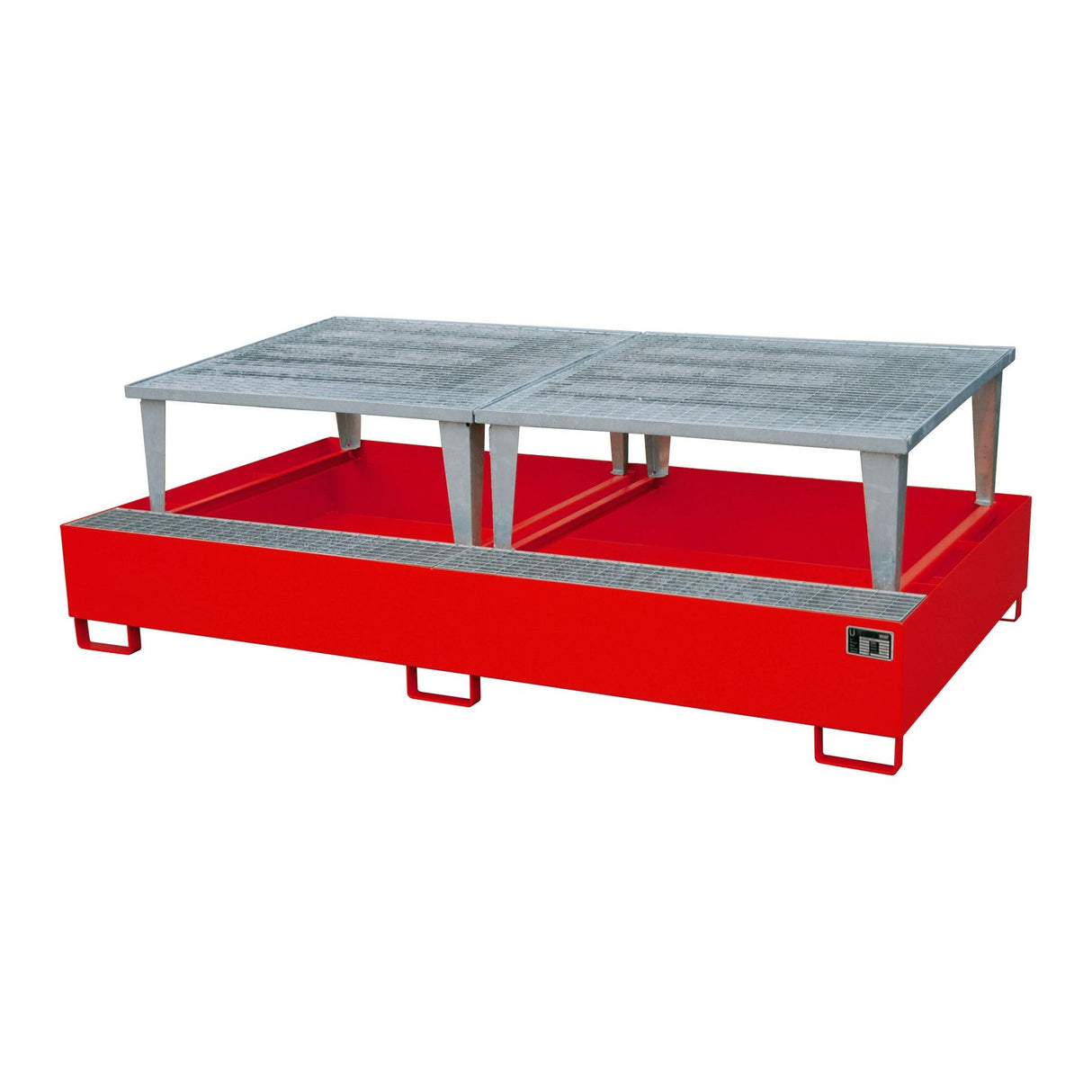 BAUER Südlohn Auffangwanne Typ AWA 1000-2 RAL 3000 Feuerrot - Art.-Nr. 4402-78-0000-2