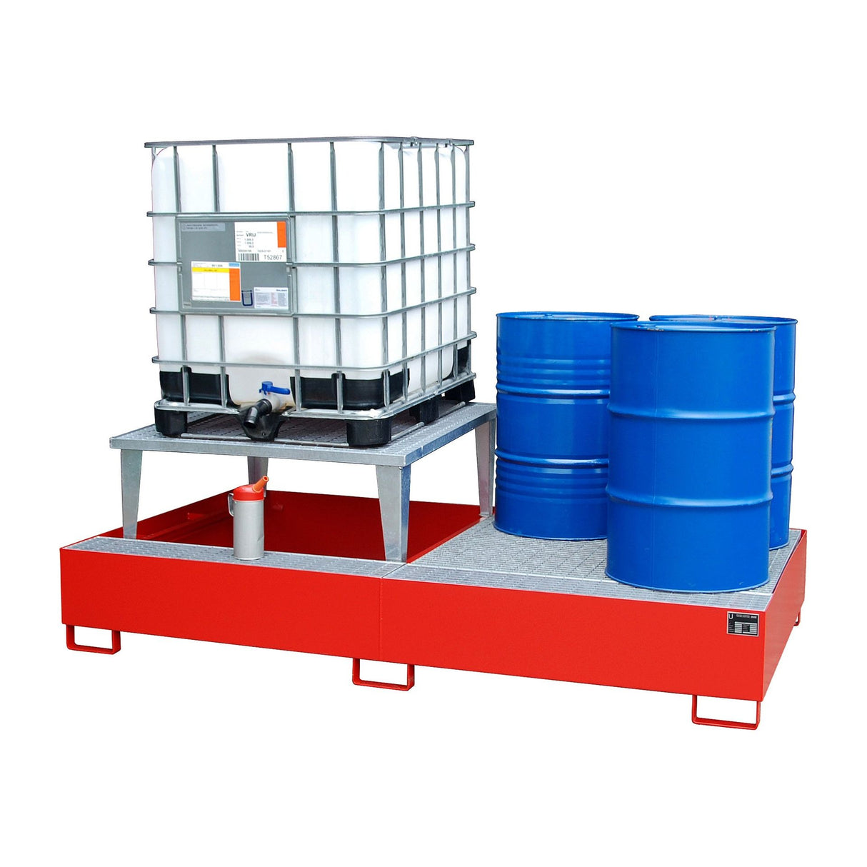 BAUER Südlohn Auffangwanne Typ AWA 21 RAL 3000 Feuerrot - Art.-Nr. 4402-80-0000-2