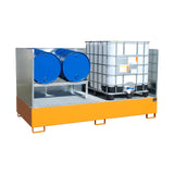 BAUER Südlohn Auffangwanne Typ AW 1000-2/SW RAL 2000 Gelborange - Art.-Nr. 4402-91-2000-1