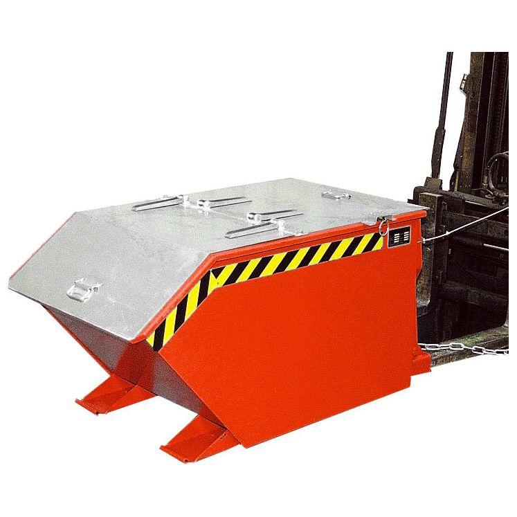 BAUER Südlohn Kippbehälter Typ GU 500 RAL 3000 Feuerrot - Art.-Nr. 4409-02-0000-2