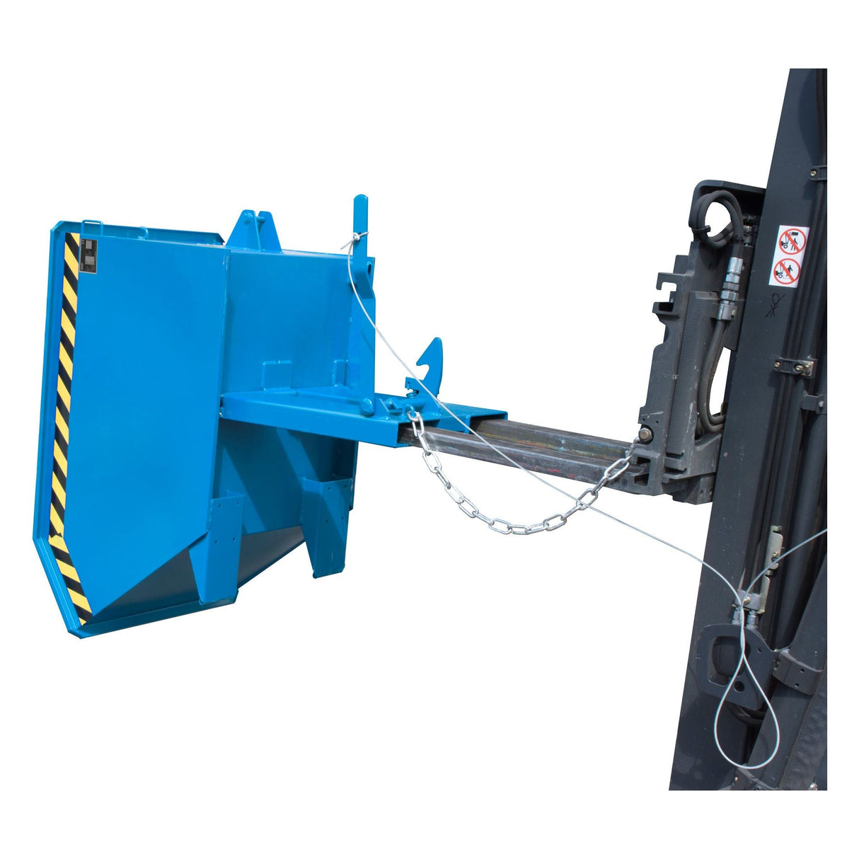 BAUER Südlohn Kippbehälter Typ GU 500 RAL 5012 Lichtblau - Art.-Nr. 4409-02-0000-3