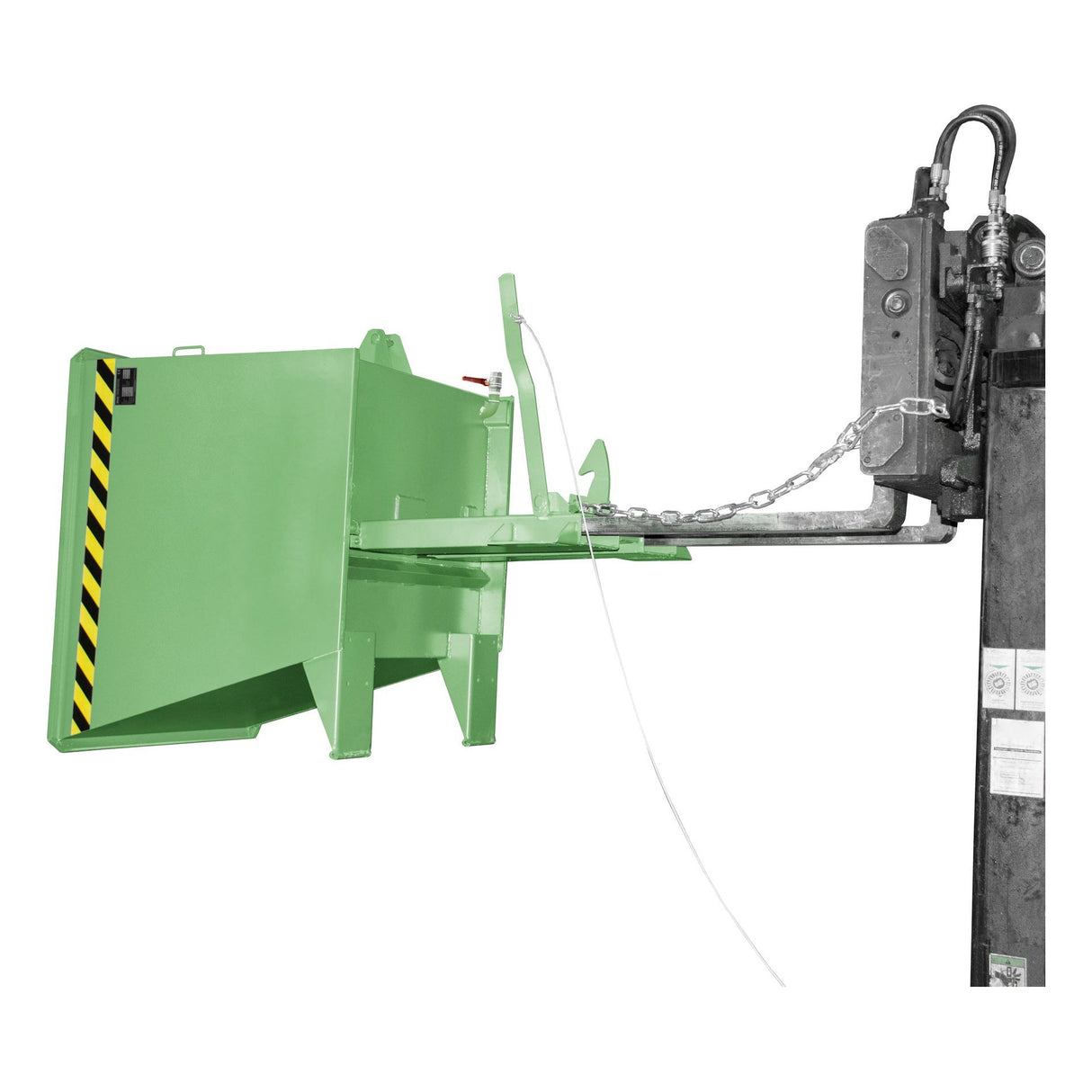 BAUER Südlohn Späne-Kippbehälter Typ SGU-RZ 55 RAL 6011 Resedagrün - Art.-Nr. 4409-31-0000-4