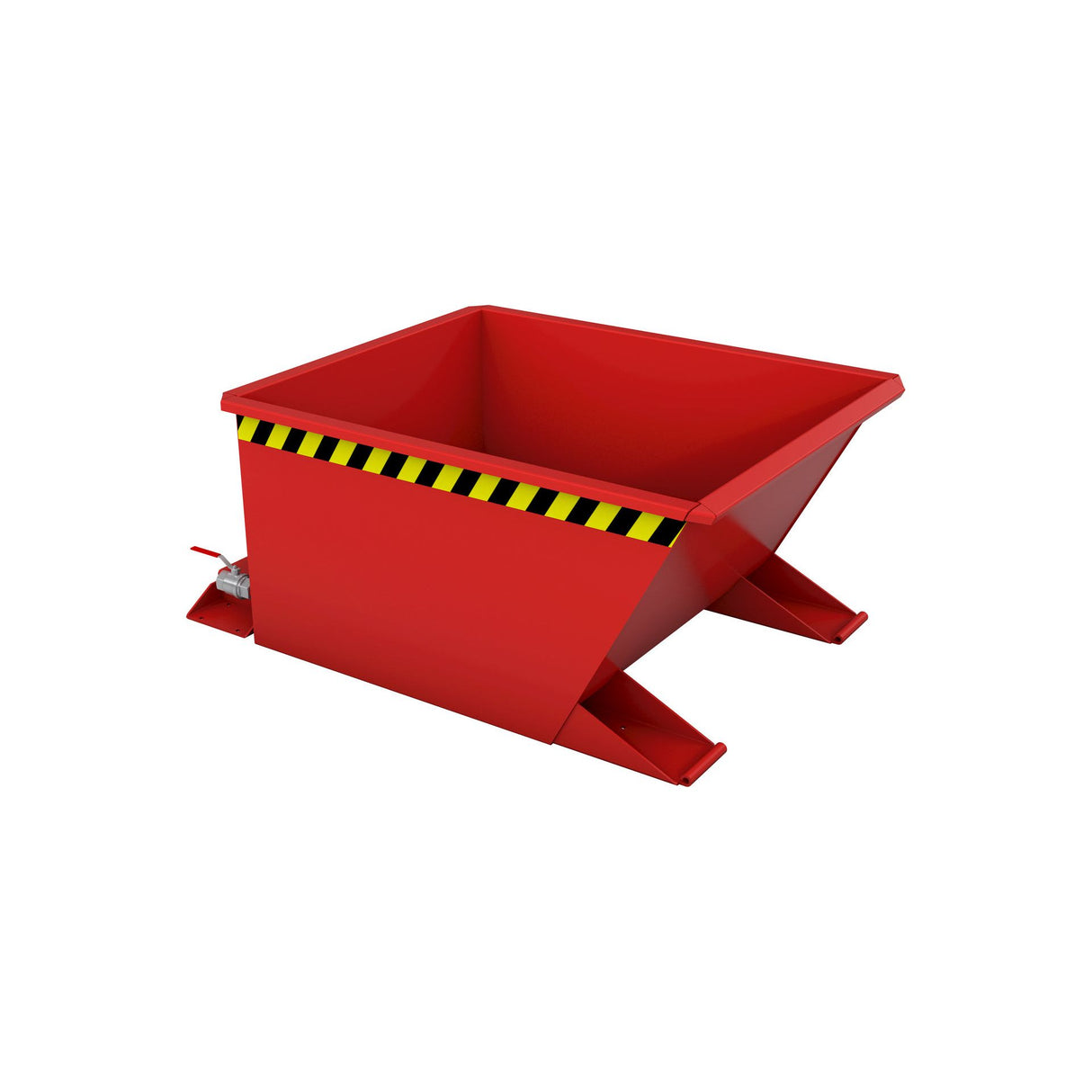 BAUER Südlohn Späne-Kippbehälter Typ SGU-RZ 30 RAL 3000 Feuerrot - Art.-Nr. 4409-33-0000-2