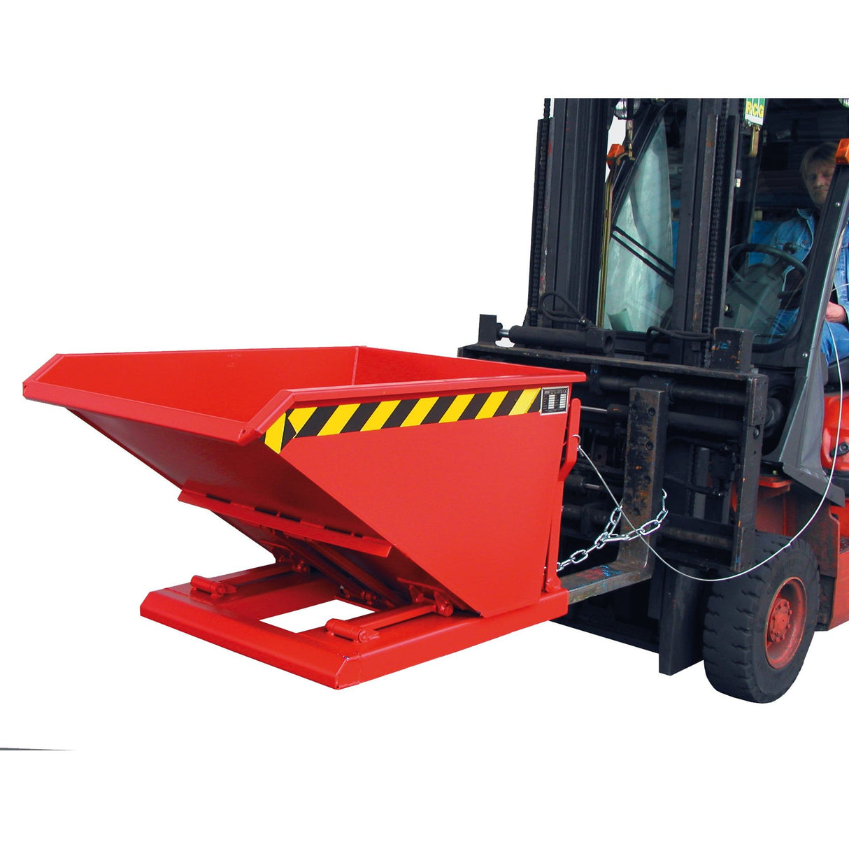 BAUER Südlohn Kippbehälter Typ NK 30 RAL 3000 Feuerrot - Art.-Nr. 4412-01-0000-2