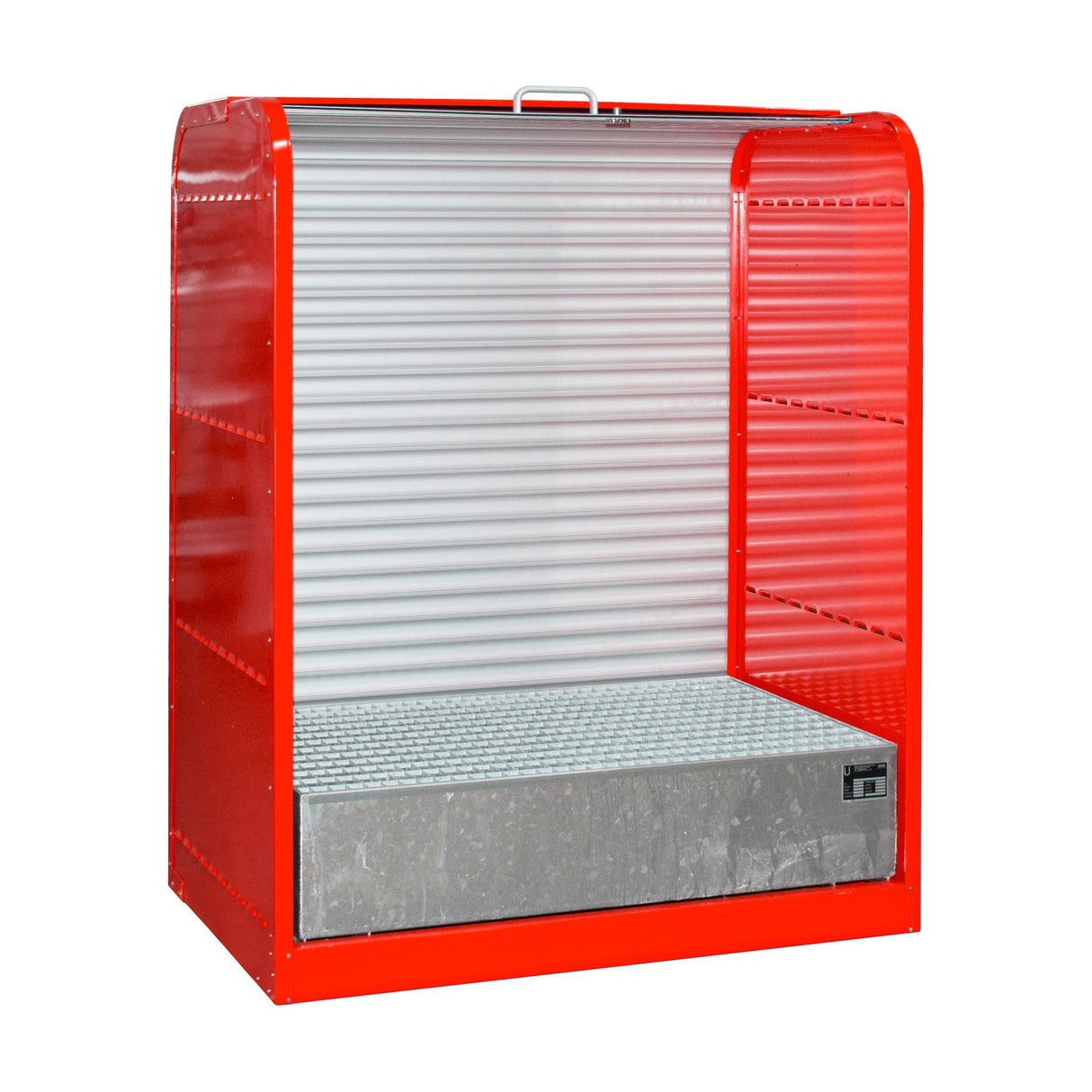 BAUER Südlohn Gefahrstoff-Rollladenschrank Typ RSG-1 RAL 3000 Feuerrot - Art.-Nr. 4416-30-0000-2