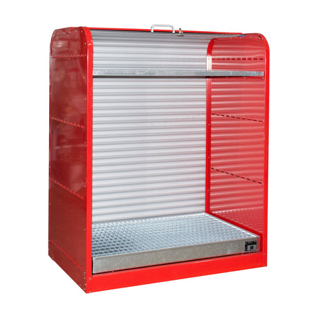 BAUER Südlohn Gefahrstoff-Rollladenschrank Typ RSG-2 RAL 3000 Feuerrot - Art.-Nr. 4416-30-1000-2