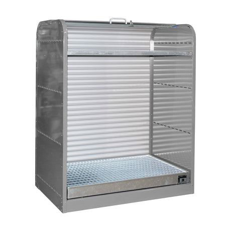 BAUER Südlohn Gefahrstoff-Rollladenschrank Typ RSG-2 RAL 7005 Mausgrau - Art.-Nr. 4416-30-1000-5