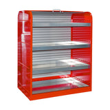 BAUER Südlohn Gefahrstoff-Rollladenschrank Typ RSG-4 RAL 3000 Feuerrot - Art.-Nr. 4416-30-3000-2