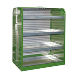 BAUER Südlohn Gefahrstoff-Rollladenschrank Typ RSG-4 RAL 6011 Resedagrün - Art.-Nr. 4416-30-3000-4