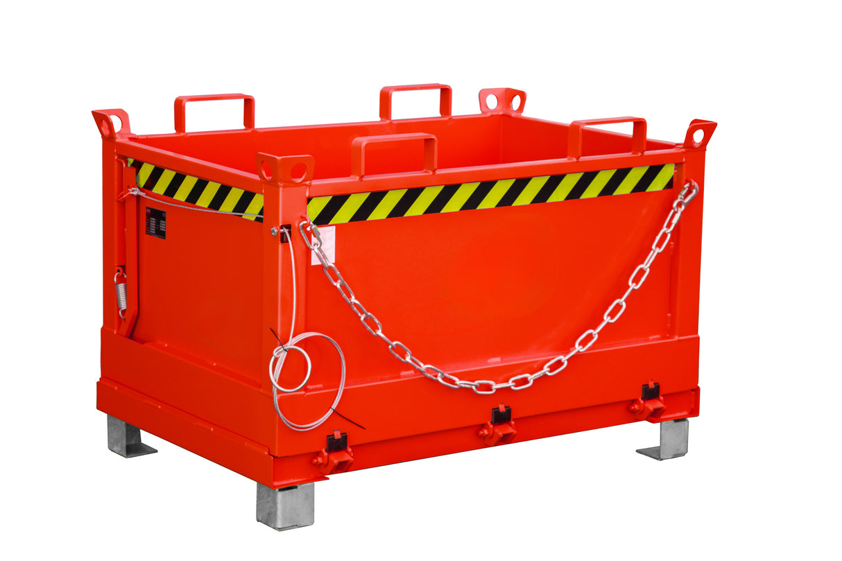 BAUER Südlohn Klappbodenbehälter Typ FB 500 RAL 3000 Feuerrot - Art.-Nr. 4417-25-6000-2